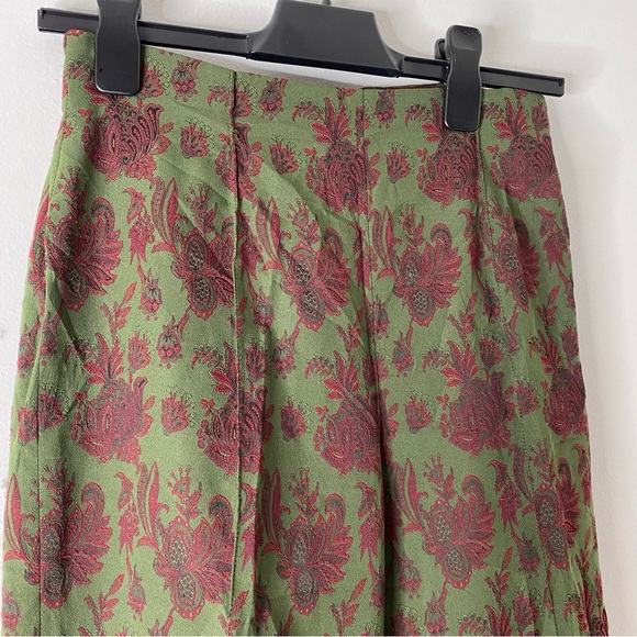 Renato Nucci Green Bold Paisley Straight Leg Trouser - Picture 2 of 10